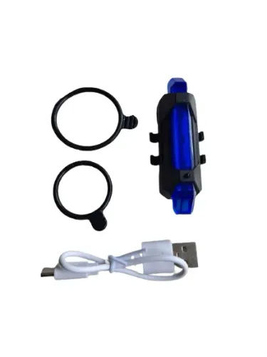 Lanternas Auxiliares Para Bicicleta Com 5 Leds Bateria Recarregável Resistente a Chuva