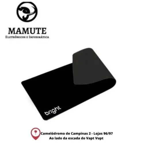 Mouse Pad Office Grande 69 X 28cm Preto Bright Ac579