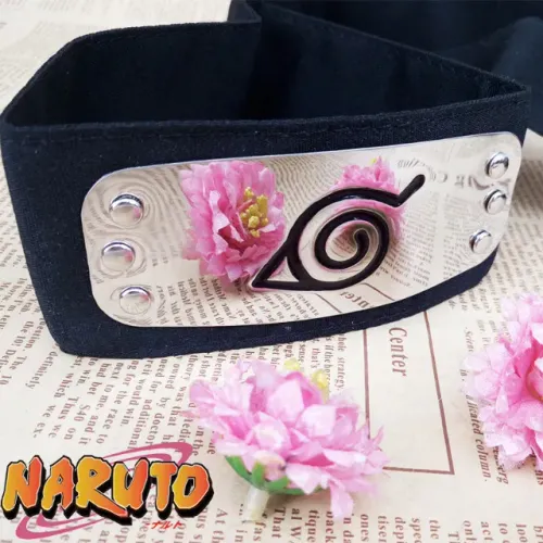 Bandana faixa naruto vilas folha metal 4cm 10cm modelo 10cm