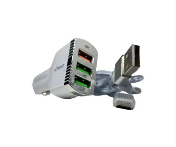Carregador Veicular Kit Xtrad A1028 36W (3 USB) Quick Charge 3.0 com Cabo - WZetta