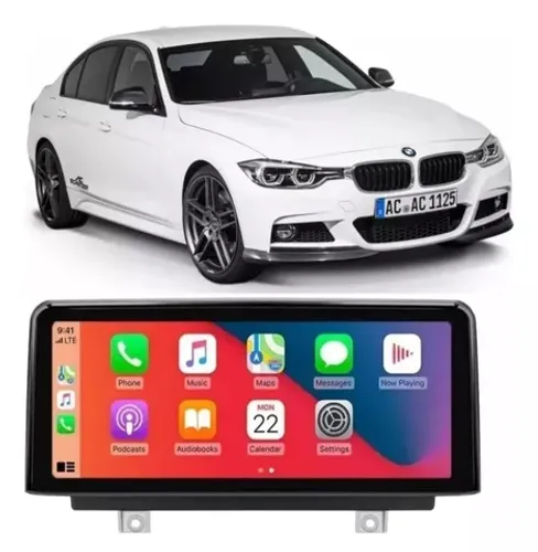 Multimídia bmw 320i 325 328i tela 10.25 Carplay sem fio 