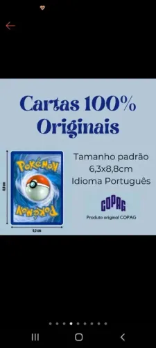 35 Cartas Pokémon Originais - sem repetidas