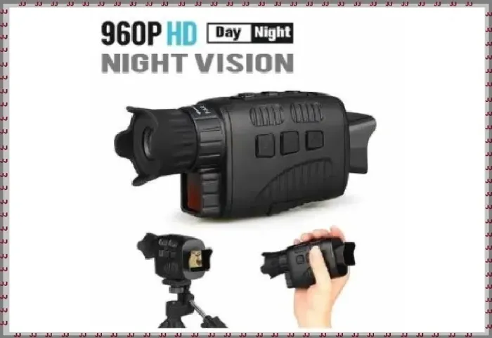 Binóculo filmadora com visão noturna e zoom - Ideal para se usar na escuridão total