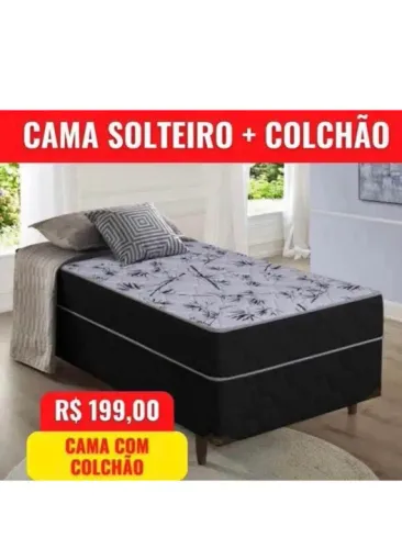 SÓ HOJE CAMA BOX SOLTEIRO 199$