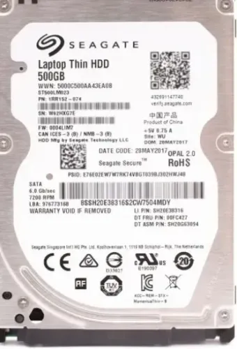HD externo Seagate ST500LM021 SATA USB 500GB 2.5 Usado