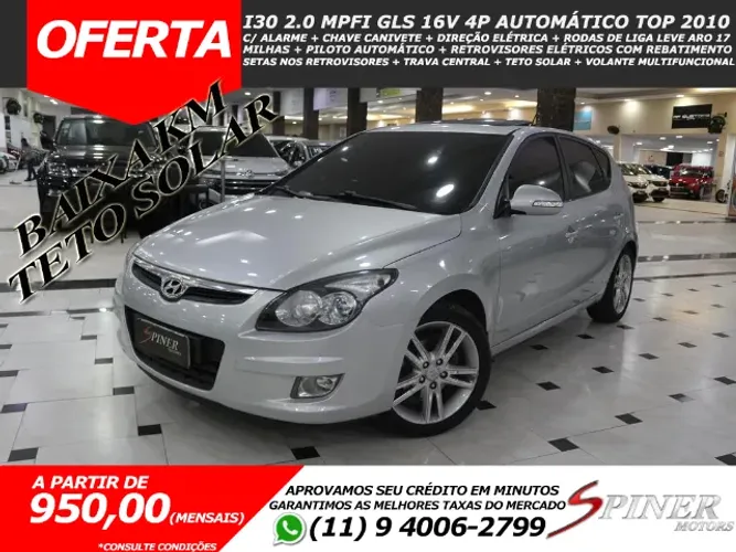 Hyundai I30 2.0 Mpfi GLS 16v 4p Automático Top de Linha C/ Teto Solar Baixa KM