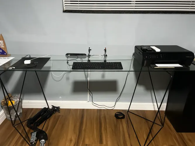 Tampo de mesa de vidro