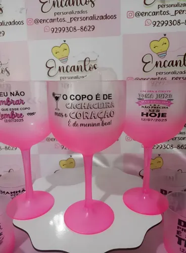 Copos personalizados para confraternização ou aniversário ? 