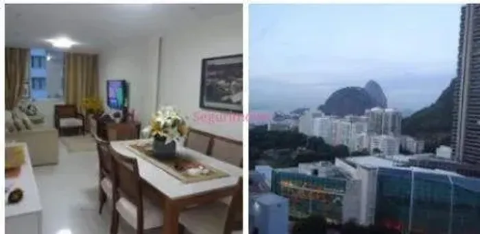 Apartameno de 3 quartos reformado a venda em Botafogo Morada do Sol sol manhã Páo de Açuca