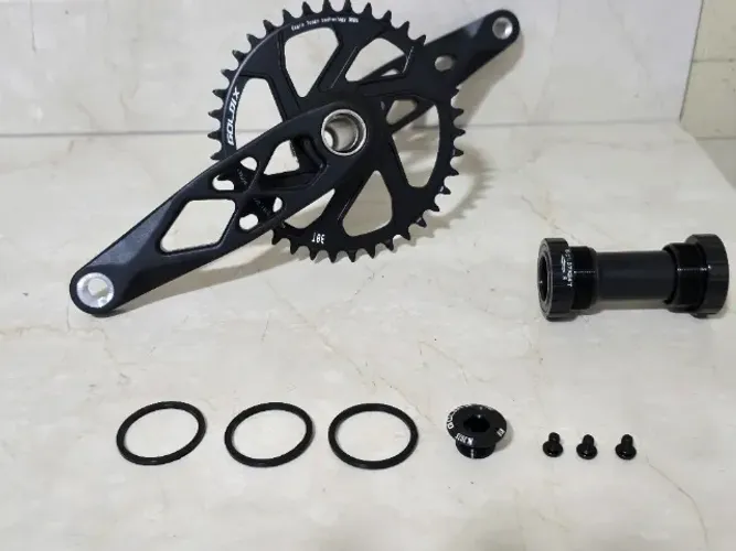 Pedivela  (novo) Goldix vazado CNC 170mm + coroa 38t para bike MTB, BMX ou GRAVEL