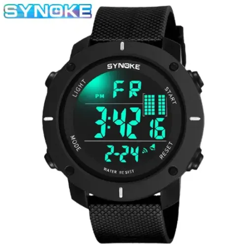 Relógio SYNOKE 9658 esportivo multifuncional resistente, tela grande e a prova d´água