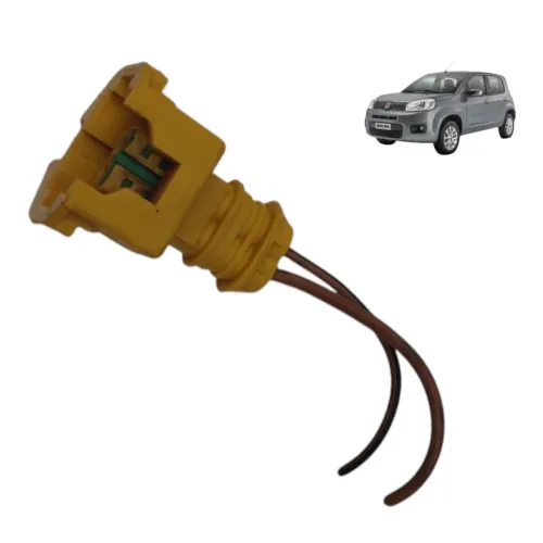 Plug conector bico injetor Fiat Uno Vivace 2012 2013 2014 15