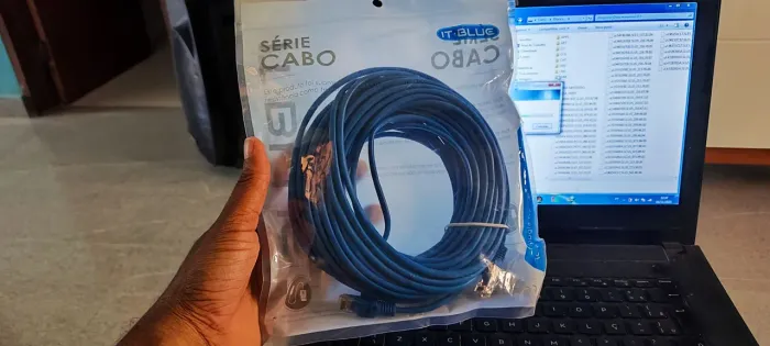 Cabo de rede 15 metros, internet Rj45