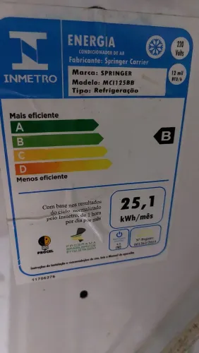 Ar condicionado SPRINGER 12000 BTUS