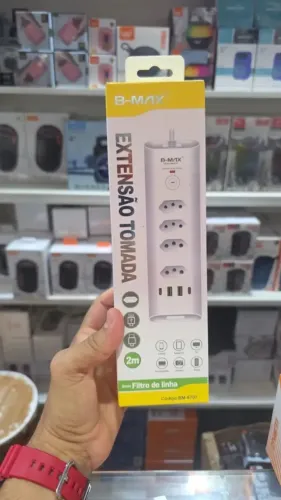 Filtro de Linha Extensão de Tomada 2 Metros