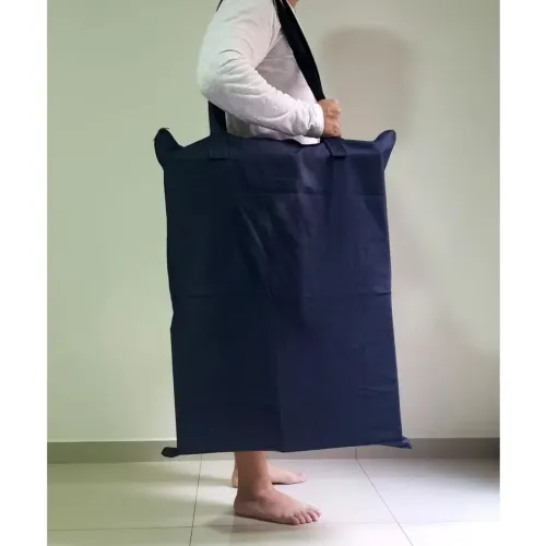 Sacola de transporte grande azul