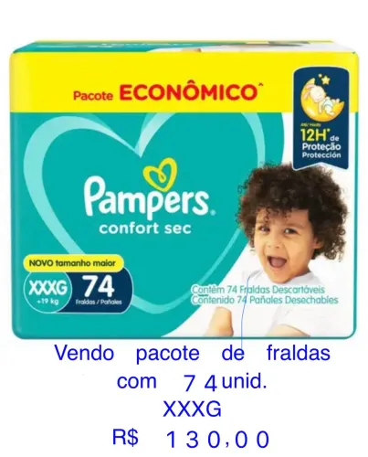 Fralda Pampers XXXG