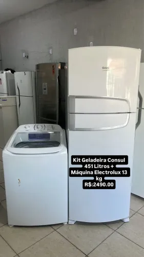 Geladeira maquina de lavar