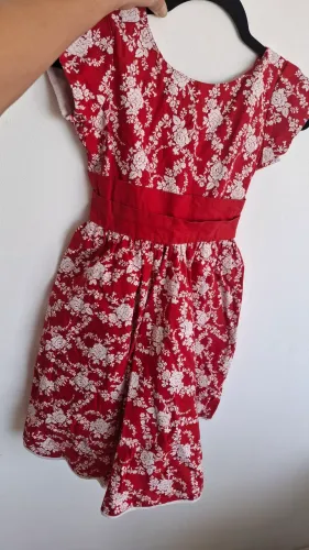 Vestido festa junina Vermelho 8 anos