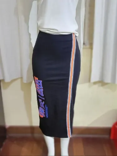 Lote saias p/36 longa, midi, estampada