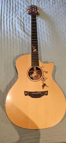 Violão Crafter profissional 100% bubinga + case. Impecável 