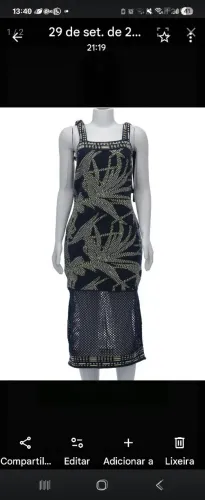 Vestido tramado M /R$ 180,00