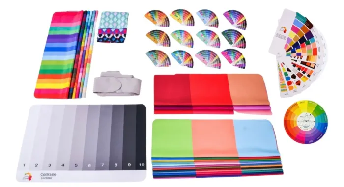 Material teste de coloração pessoal