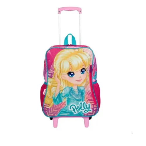Mochila Infantil Rodinhas Polly Pocket 19m Grande Sestini