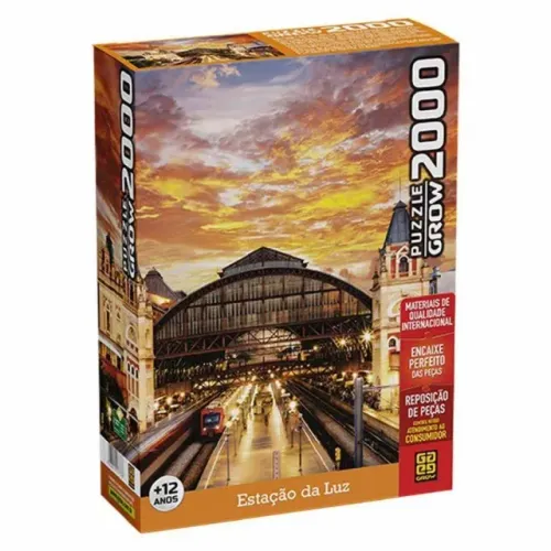 Quebra Cabeça - Estação da Luz 2000 peças - Grow