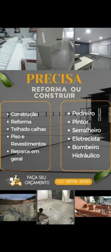 Pedreiro pintor encanador empreiteiro