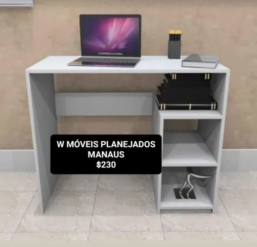 Escrivaninha Moderna Branca - W Móveis Planejados