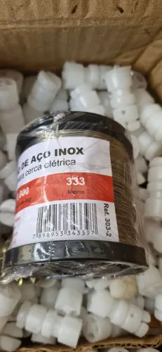Arame para Cerca Elétrica 333 Metros Aço Inox