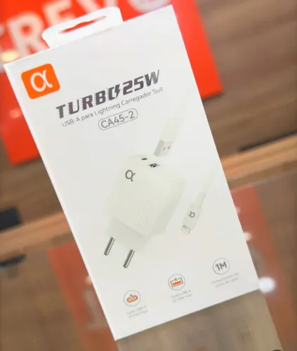 Carregador iPhone Alfagold original turbo 25w
