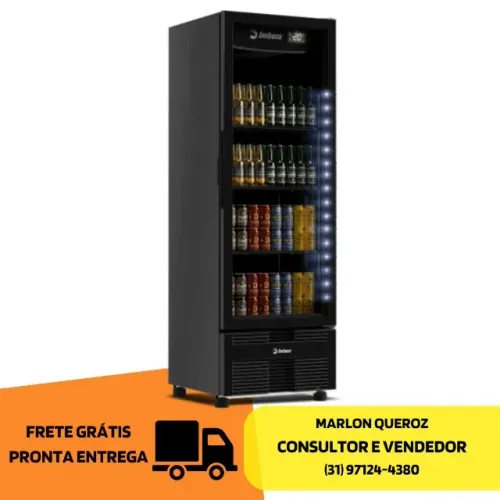 Cervejeira Imbera Porta de Vidro 560L Com Iluminação