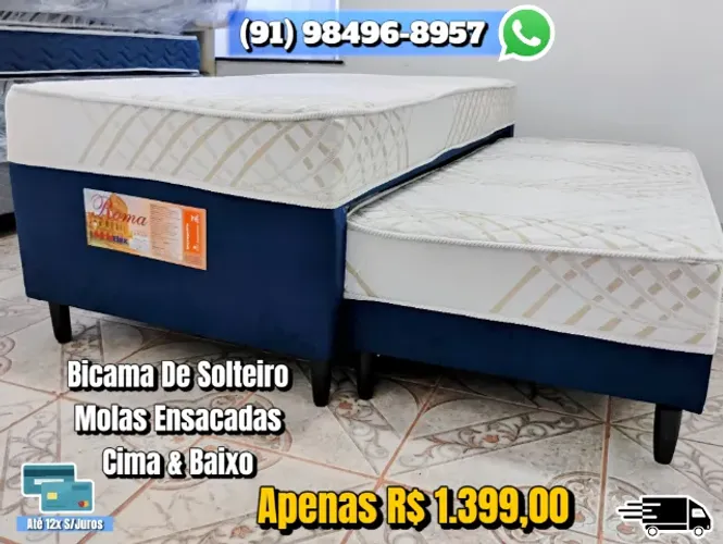 BICAMA SOLTEIRO MOLAS ENSACADAS 