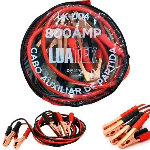 Cabo Chupeta Bateria Veicular 2.5M 1000A Luatek LK-U04 - WZetta