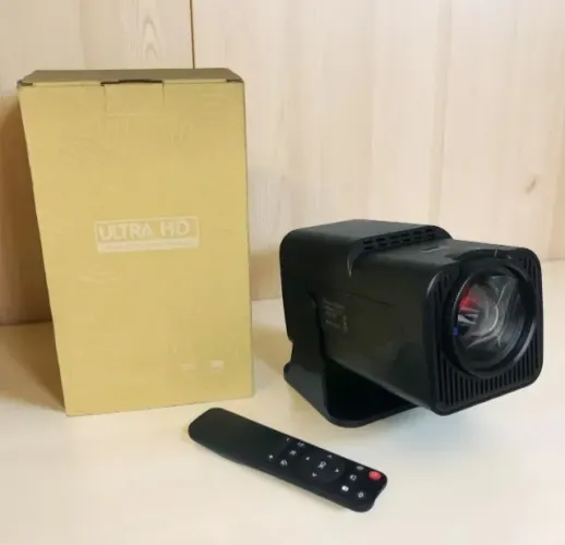 Lacrado Projetor HY320 Grande 1080P FULLHD Android 11 WIFI6 390 ANSI