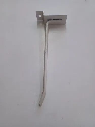 Gancho Expositor Branco para Lojas/ prateleiras em MDF, ótimo estado 15cm,, Cada um r$1,40