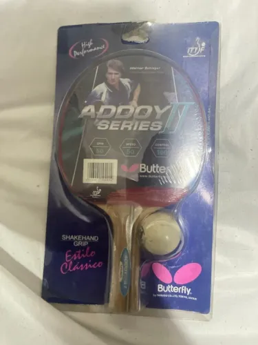 Raquete Butterfly Addoy II Caneta com bola 