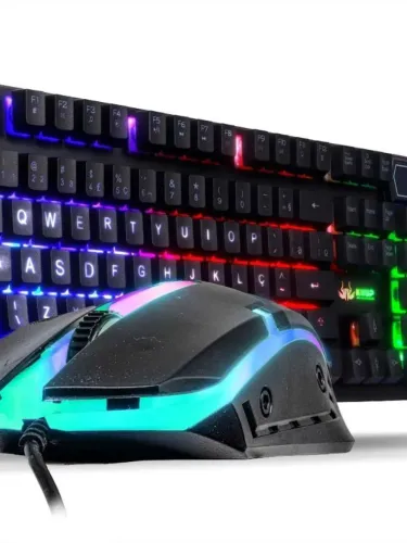 kit teclado e mouse gamer rgb kapbom ka-5890 (novo)