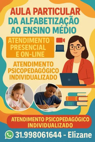 Acompanhamento e reforço escolar da alfabetização ao fundamental II 