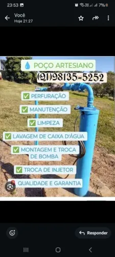 Poço arteciano complento com bomba submesa