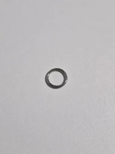 Brinco/piercing de Titânio 8mm Argola de Segmento