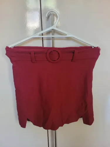 Short Saia vinho tam G seminova