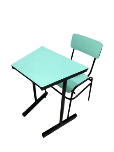 Mesa e carteira Trapézio Escolar Colorida