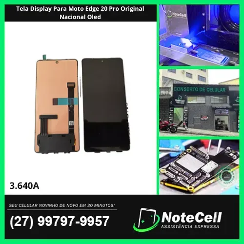 Tela Display Para Moto Edge 20 Pro Original Nacional Oled- Instalação Expressa Em 30 Minu!