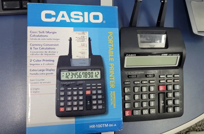 Calculadora com Impressora Casio HR-100TM