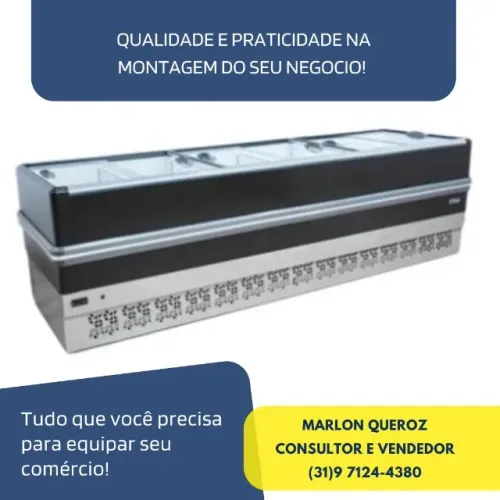 Ilha de Refrigerados Polar 3M Preta Nova