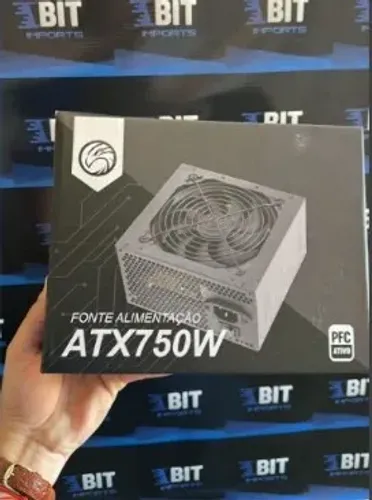 Fonte Alimentação ATX 750W c/ PFC Ativo | Nova Lacrada | Garantia