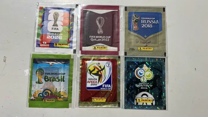Pacotes originais Panini Copa do Mundo